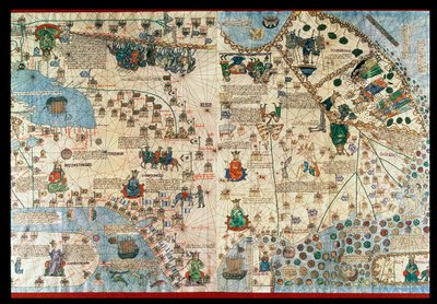 Katalanischer Atlas, 1375 von Abraham & Cresques Jehuda (1360-1410) Cresques