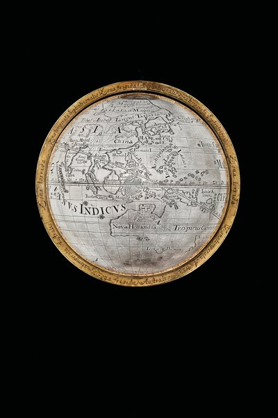 To eksepsjonelle jord- og himmelkloder, støttet av Hercules og Atlas, Augsburg, 1697-99 av Abraham Drentwett