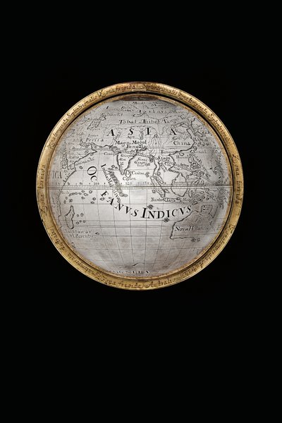 To eksepsjonelle jord- og himmelkloder, støttet av Hercules og Atlas, Augsburg, 1697-99 av Abraham Drentwett