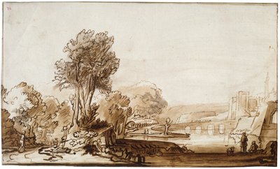 En døråpning til slottet, 1600-tallet. av Abraham Furnerius
