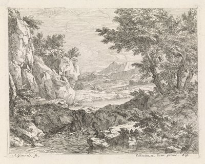 Forlatt land med elvelandskap (serietittel) av Abraham Genoels