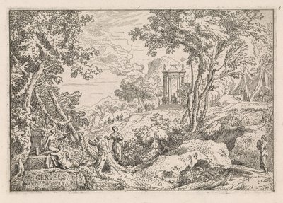 Landskap med tempel Klassiske landskap (serietittel) av Abraham Genoels