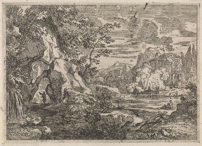 Vei gjennom en stein Arkadiske landskap (serietittel) av Abraham Genoels