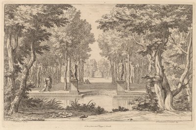 De to statuene av Abraham Genoels II after Adam Frans van der Meulen