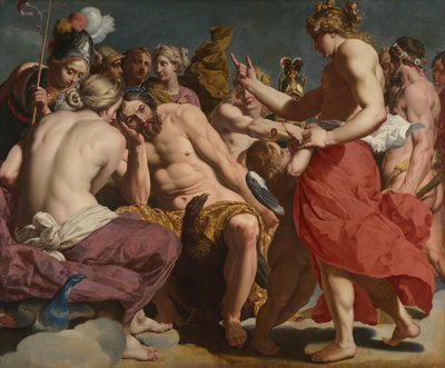 Jupiter irettesatt av Venus, ca. 161213. av Abraham Janssens