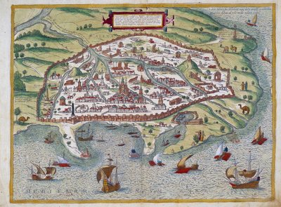 Kart over Alexandria - av Abraham Ortelius, Antwerpen av Abraham Ortelius