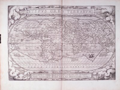 Portrett Portrett Type (gravering av Abraham Ortelius