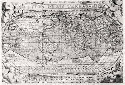 Verdenskart, verdenskart, 1577 av Abraham Ortelius