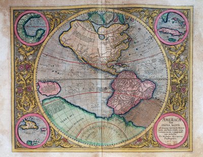 Verdenskart av Abraham Ortelius (1527-1598) av Abraham Ortelius