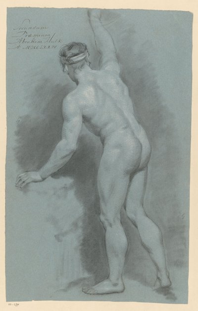 Stående naken mann, sett bakfra (2. premie 1774) av Abraham Pietersz. Hulk