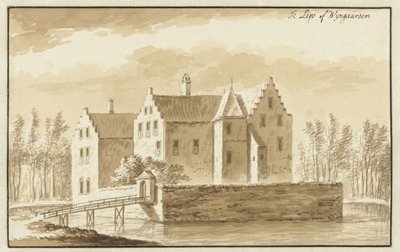 Utsikt over Te Lips eller Wijngaarden slott av Abraham Rademaker