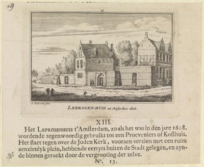 Spedalskhuset i Amsterdam, 1608 av Abraham Rademaker