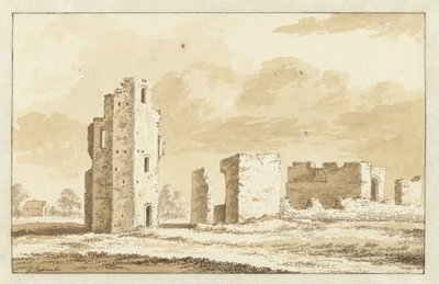 Ruinen av Oostvoorne slott av Abraham Rademaker
