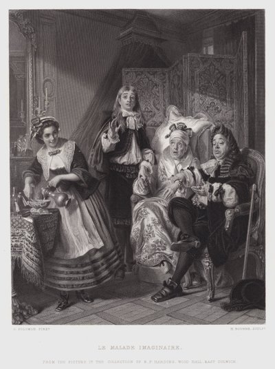 Den imaginære ugyldige (gravering) av Abraham Solomon