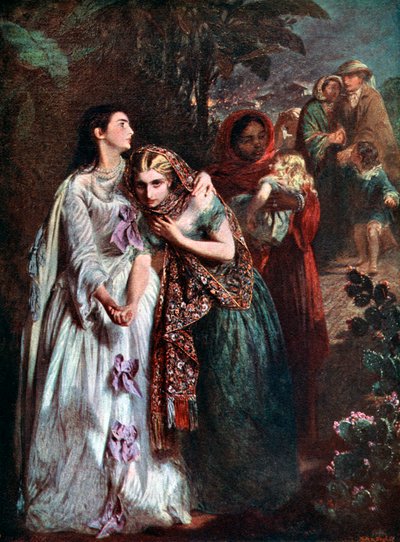 The Flight from Lucknow, 1858, c1920 av Abraham Solomon