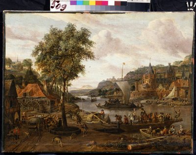 Seilbåter. Maleri av Abraham Storck (1635-1710). Olje på lerret, 48 x 69 cm, slutten av 1600-tallet – begynnelsen av 1700-tallet. Flamsk skole, barokkkunst. Eremitasjemuseet, St. Petersburg. av Abraham Storck