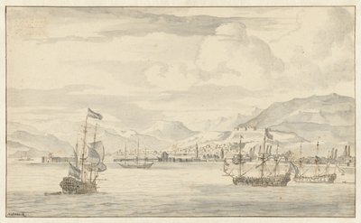 Utsikt over Smyrna (Izmir) av Abraham Storck