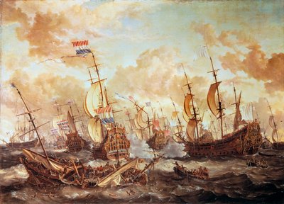 De fire dagers kamp av Abraham Storck