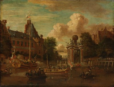 Den moskovittiske legasjonen besøker Amsterdam av Abraham Storck