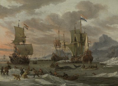 Hvalfangstområder i Polhavet Hvalfangstområdene av Abraham Storck