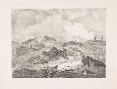Gjennombrudd av Kamperdijk, 1825 av Abraham Vinkeles