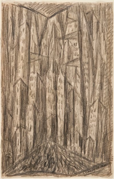 Byen, 1909. av Abraham Walkowitz