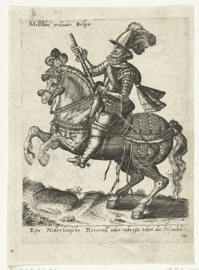 Kommandør for nederlandsk rytter av Abraham de Bruyn (attributed to)