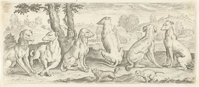 Dogs Animals (serietittel) av Abraham de Bruyn (possibly)