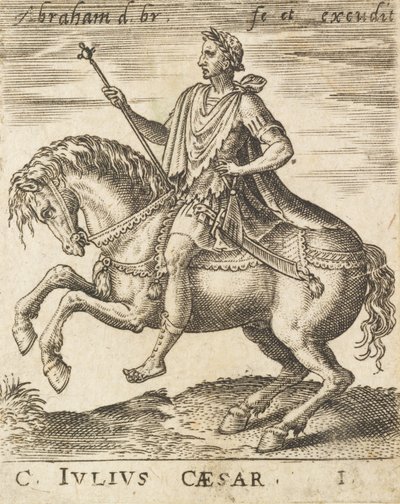 C. Julius Caesar fra Twelve Caesars on Horseback, c1565-1587. av Abraham de Bruyn