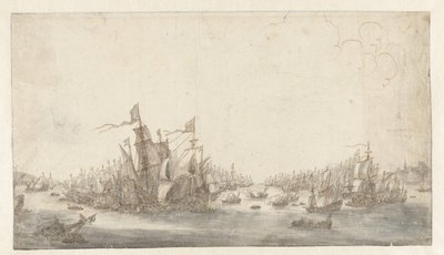 Sjøslaget ved Duins av Abraham de Verwer