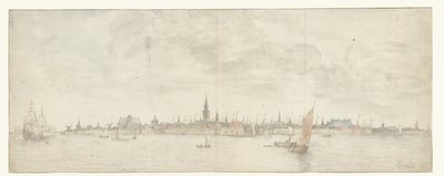 Utsikt over Vlissingen av Abraham de Verwer