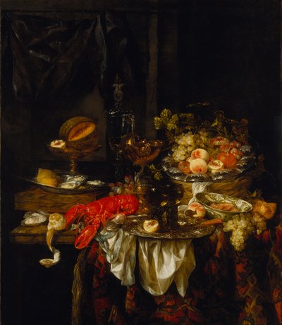 Bankett stilleben av Abraham van Beyeren