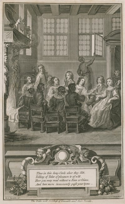 Hertugen og hertuginnen av Newcastle og deres familie av Abraham van Diepenbeeck