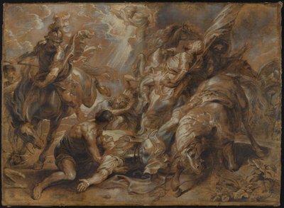 Omvendelsen til Saint Paul av Abraham van Diepenbeeck after Peter Paul Rubens