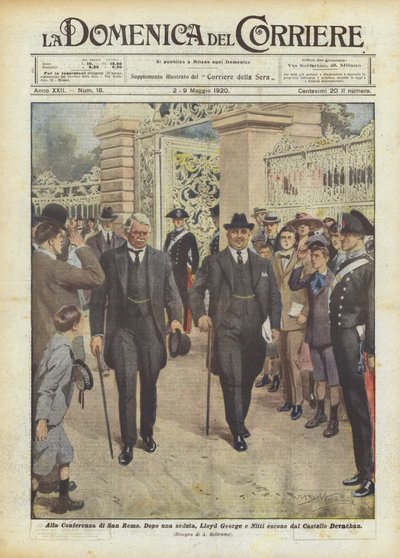 På Sanremo-konferansen av Achille Beltrame