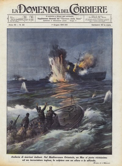 Frimodighet til italienske sjømenn av Achille Beltrame