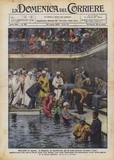 Massedåp av Achille Beltrame