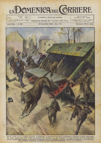 Storlek i en fransk landsby av Achille Beltrame