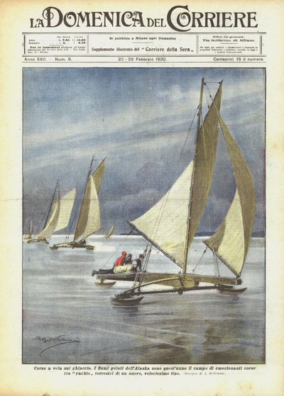 Racing seiling på isen av Achille Beltrame