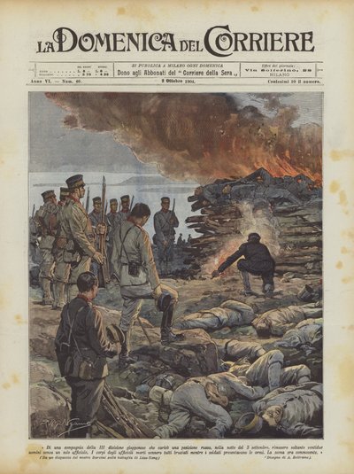 Av en kampanje av den japanske III-divisjonen som laster en russisk posisjon? av Achille Beltrame