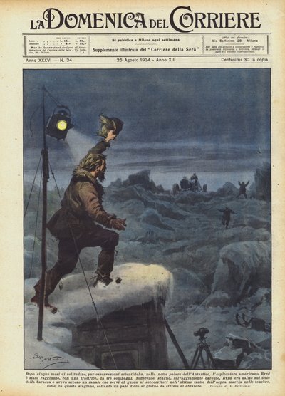 Etter fem måneder med ensomhet, for vitenskapelige observasjoner, i polarnatten i Antarktis? av Achille Beltrame