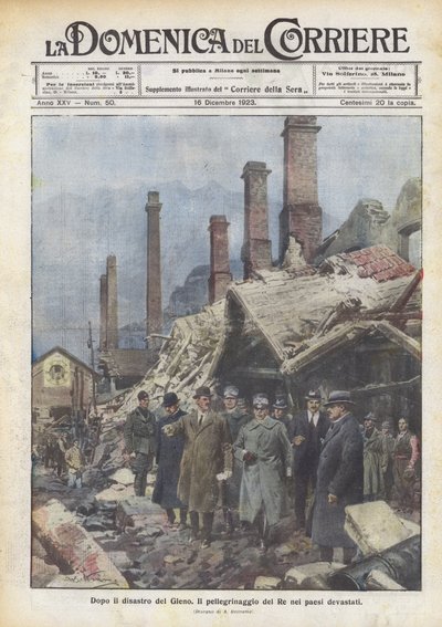 Etter Gleno-katastrofen av Achille Beltrame