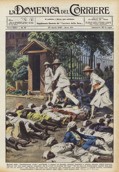 Episoder av sivil ulydighet i India av Achille Beltrame