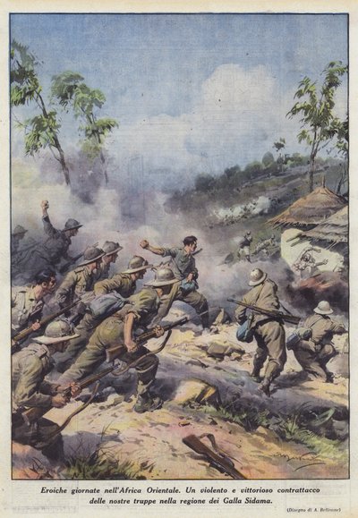 Heroiske dager i Øst-Afrika av Achille Beltrame