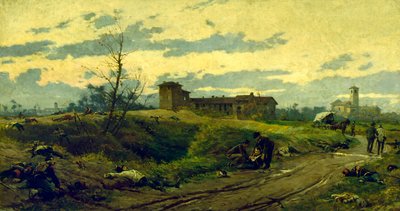 Makten ble brutt av Achilles Beltrame (1871-1945) av Achille Beltrame