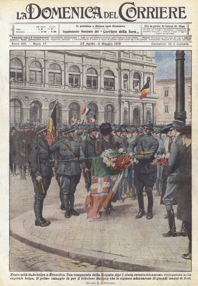 Italiensk-belgisk brorskap i Brussel av Achille Beltrame