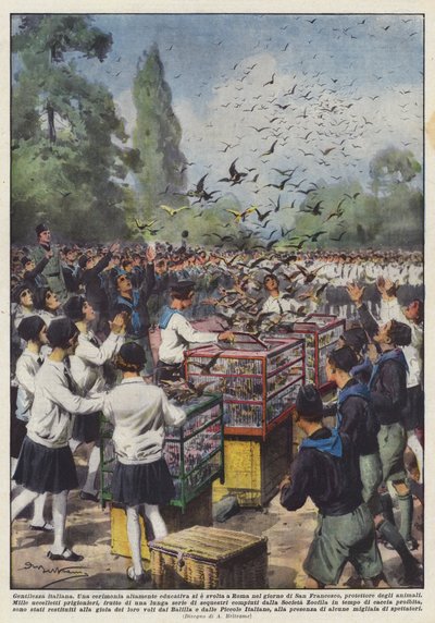 italiensk vennlighet av Achille Beltrame