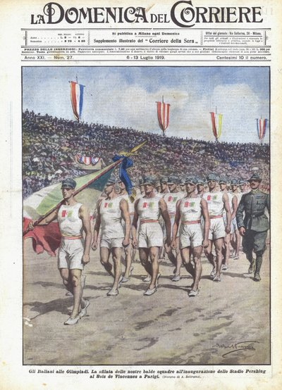 Italienerne i OL av Achille Beltrame