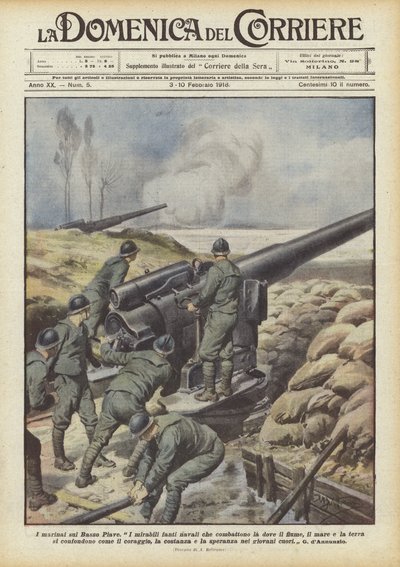 Sjømennene på den nedre Piave av Achille Beltrame