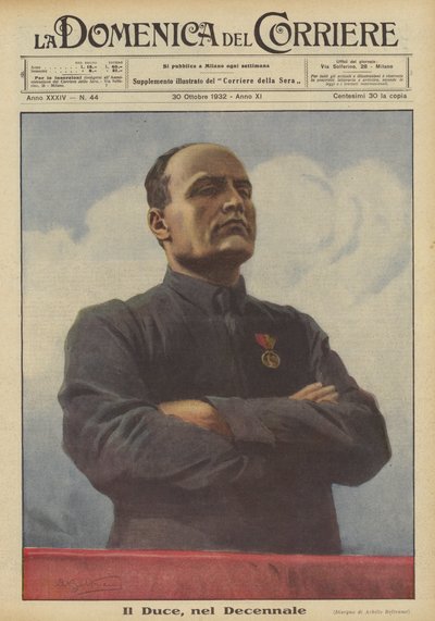 Il Duce, i tiårsjulen av Achille Beltrame